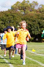 Kids in sports race
