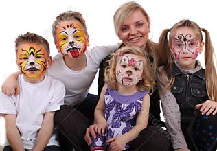 Stylist painted kids