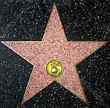 The walk of fame empty star
