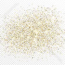 Gold glitter celebratory confetti background