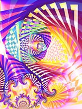 Abstract Digital Art Collage