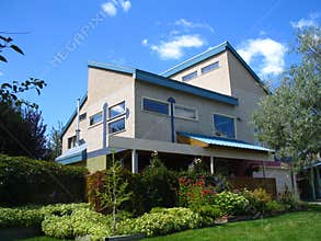 Designer home and gardens