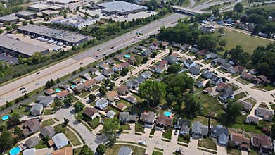 Highways and interchanges the roads band and the interstate takes you on a fast transportation highway in Cleveland Ohio