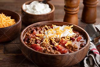 Bowl of chili con carne