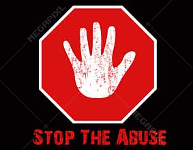 Stop The Abuse Illustration