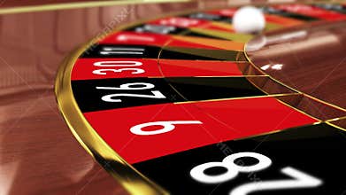 Casino Roulette wheel - Lucky number 32 red thirty-two red