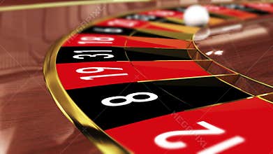 Casino Roulette wheel - Lucky number 33 black thirty-three black