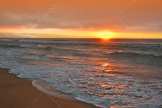 Beautiful Nature Background.Summer Sunset Sea Landscape.Artistic Wallpaper.Relaxation,water,sky.Creative Photography.Travel,sun.