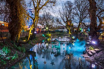 Christmas park Mill of the Elves in Trikala.