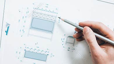 Interior design perspective planning engineer