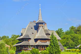 Summer landscape at Barsana Monastery