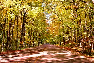 Fall Road in Hubertus, Wisconsin