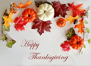 Happy Thanksgiving card flatly