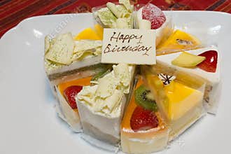 Happy Birthday Cake Pieces