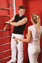 In fitness centre