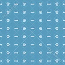 Dog And Bone Pattern EPS