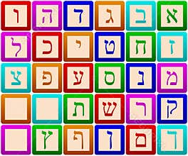 Hebrew Alphabet Blocks