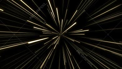 Gold fast firework light animation background