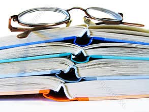 Books and glasses