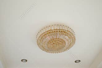 Crystal Chandelier in house classic house