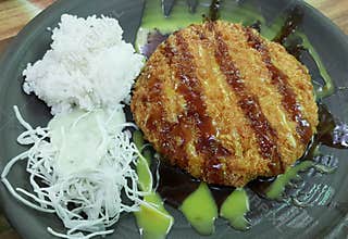 Fried Cheese Stuffed Pork Chop