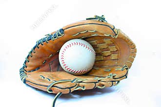 Baseball Glove and Ball