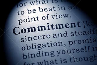 Definition of the word commitment