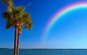 Rainbow over Ocean