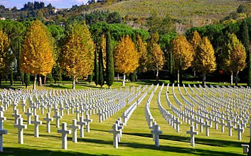 Cemetery in Tuscany, Italy