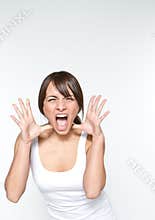 Shouting woman