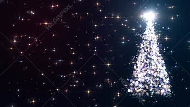 Merry Christmas greeting video card