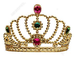 Princess crown isolated on white