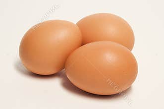Three Brown Eggs