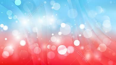 Abstract Red and Blue Bokeh Defocused Lights Background Vector