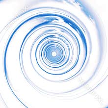 Blue spirals perspective