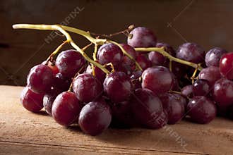 Bunch of Red Grapes