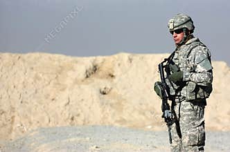 A soldier outdoor