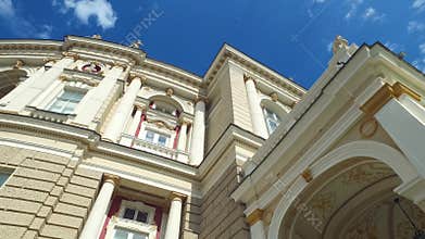 Exterior of Odessa Opera and Ballet National Academic Theater Building, Ukraine