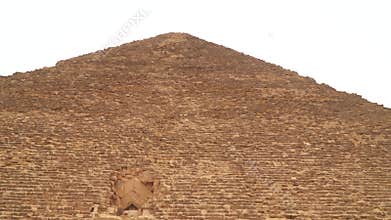 Tourists near the pyramid of Cheops.