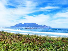 View of Table Mountain from Big Bay