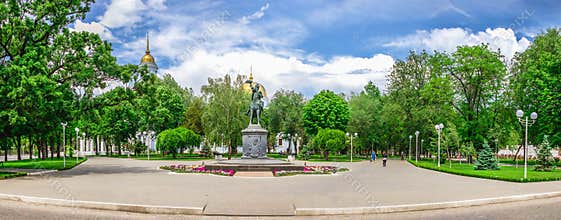 Monument to Alexander Suvorov in Izmail, Ukraine