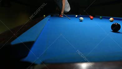 Billiard snooker pool long shot corner