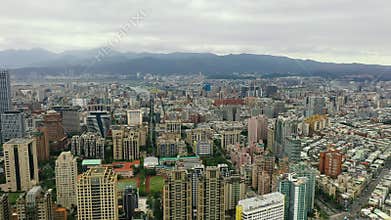 Buildings in Taipei city, Taiwan.