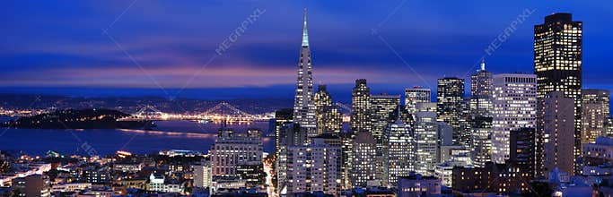 San Francisco - night Panorama 2