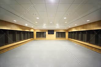 Large locker room.