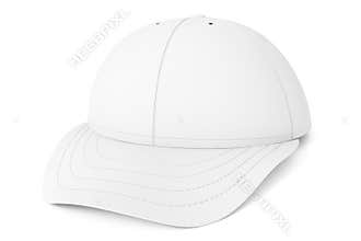 White baseball cap isolated