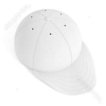 White baseball cap isolated