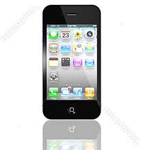 New Apple iPhone 4S with icons inside