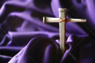 Cross On Purple