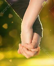 Concept of friendship and love of man and woman